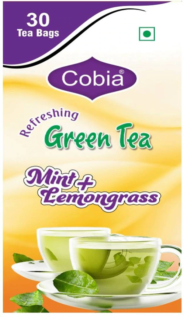 Cobia Green Tea (Mint + lemongrass) 30 Tea bags (Non Returnable)