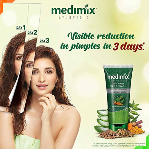 Medimix Ayurvedic Anti Pimple Face Wash, 100ml