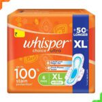 Whisper Choice XL Wings Sanitary Pad  (Pack of 6)