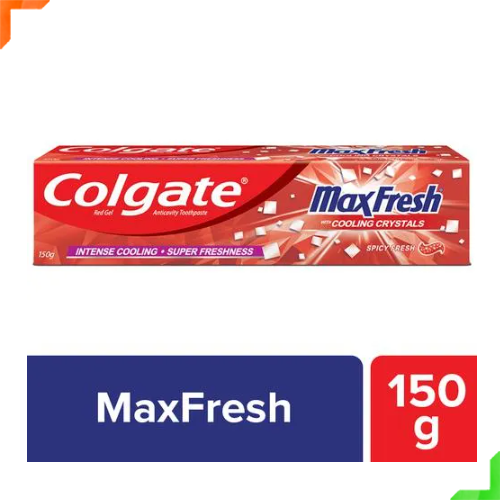 Colgate Max Fresh with Cooling Crystals Red Gel Toothpaste – Spicy Fresh 150 gm