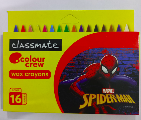 ITC CLASSMATE CRAYON LONG – 16 Shade