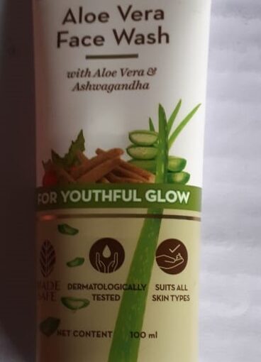 Mama Earth ALOE VERA FACE WASH 100 ml with Aswagandha