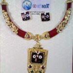 Jay Jagannath Necklace Choker Pola Set with earrings