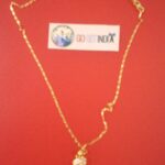 Gold Plated AD with Love Chain- American Diamond Locket