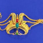 Mantasa Gold plated with multi Maur Lockets central