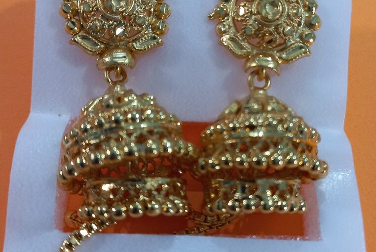 Jhumka 2 layers with 1.5 gm gold plated