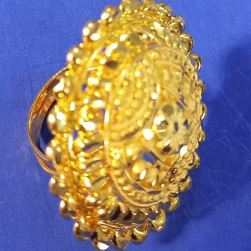 Finger ring with 1.5 gm gold plated