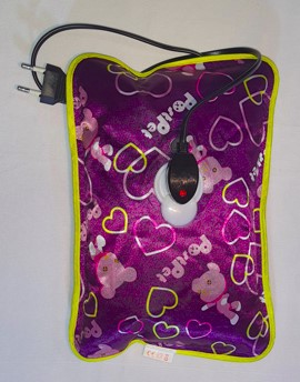 Hot water bag Maroon with wired charger  included