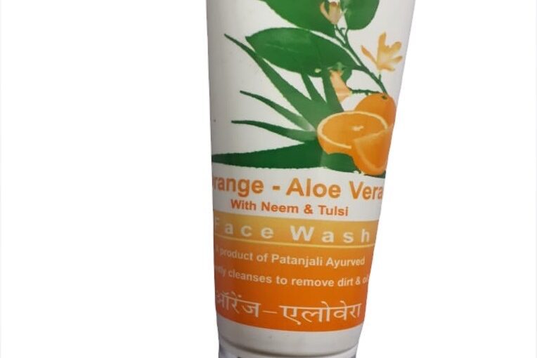 Patanjali Face Wash Orange and Aloe vera with Neem and Tulsi – 60 gm