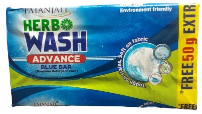 Patanjali Herbo Wash Advance Blue Bar – 250 gm