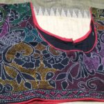 All over Kantha Stitch Blouse (Black)