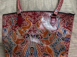 Shantiniketan Leather Medium Balti/Bucket  Shoulder Bag for Ladies