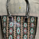 Shantiniketan Leather Balti/Bucket  Bag for Ladies