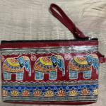 Shantiniketan Leather Big Pouch Purse with card Slots Inside