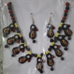 Terracotta clay Necklace set with earrings