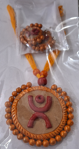 Terracotta clay Necklace set with earrings