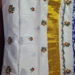 Kerala cotton with Bulyan stitch Saree