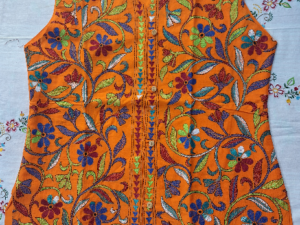 Kantha ladies jacket sleeve less