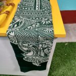 Men's Punjabi Kantha Stitch Green