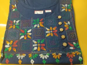 Jamindari Kurti Kantha Stitch