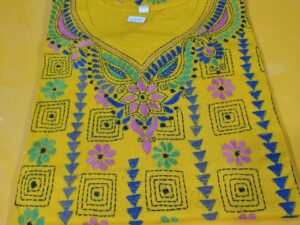 Plain Kantha Stitch Kurti