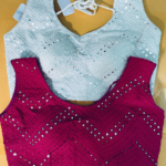 Hakoba Sleeveless Blouse with Mirror