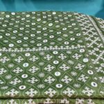 Blended Art Silk Gujrati Saree Dual Tone Blue