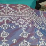 Art Silk Gujrati Saree Dual Tone