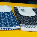 Special Kantha Stitch Kurti  - Blue Black